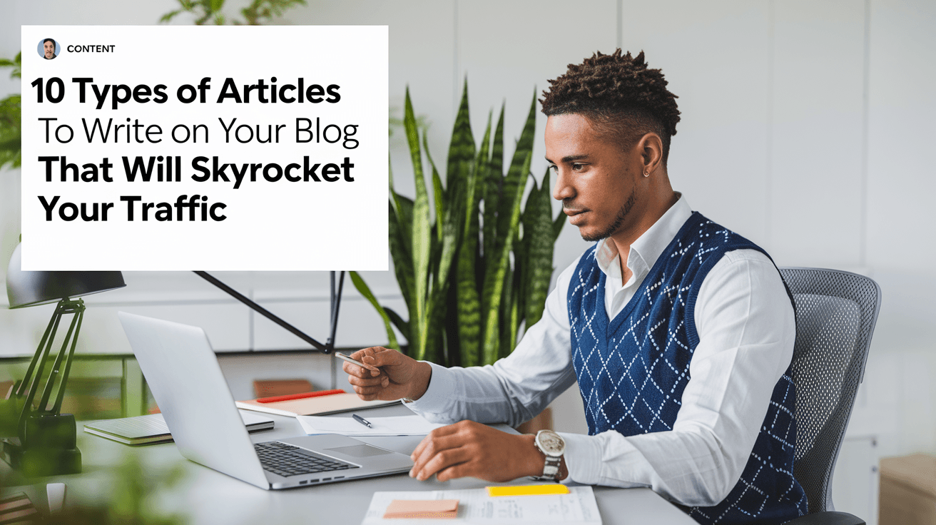 10 Types of Articles to Write on Your Blog That Will Skyrocket Your Traffic