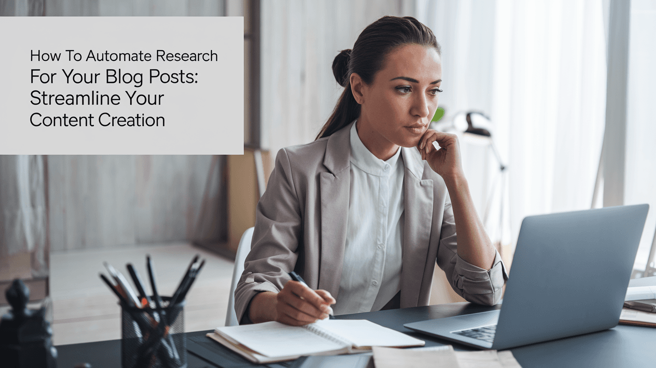 How to Automate Research for Your Blog Posts: Streamline Your Content Creation